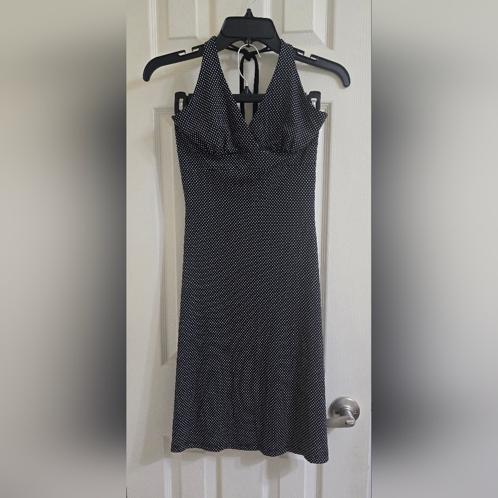 Black and White Halter Dress Size S